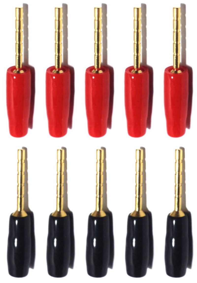 CESS Banana Pin Plug Open Screw Type Cable Connector - Tip Banana Plugs (10 Pack) - Image 3